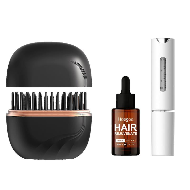 Compact Wireless Straightening Comb Portable USB Charging Travel Essential,Copper Heating Plates for Smooth Styling,Portable Hair Styler Fashionable Modern Design Mini Hair Straightener Brush Heated Comb