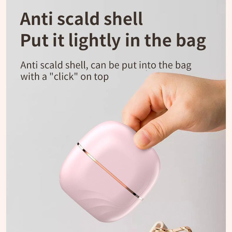 Compact Wireless Straightening Comb Portable USB Charging Travel Essential,Copper Heating Plates for Smooth Styling,Portable Hair Styler Fashionable Modern Design Mini Hair Straightener Brush Heated Comb